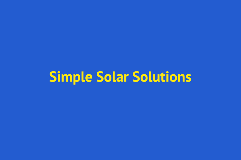 Simple Solar Solutions, Maryborough, Queensland